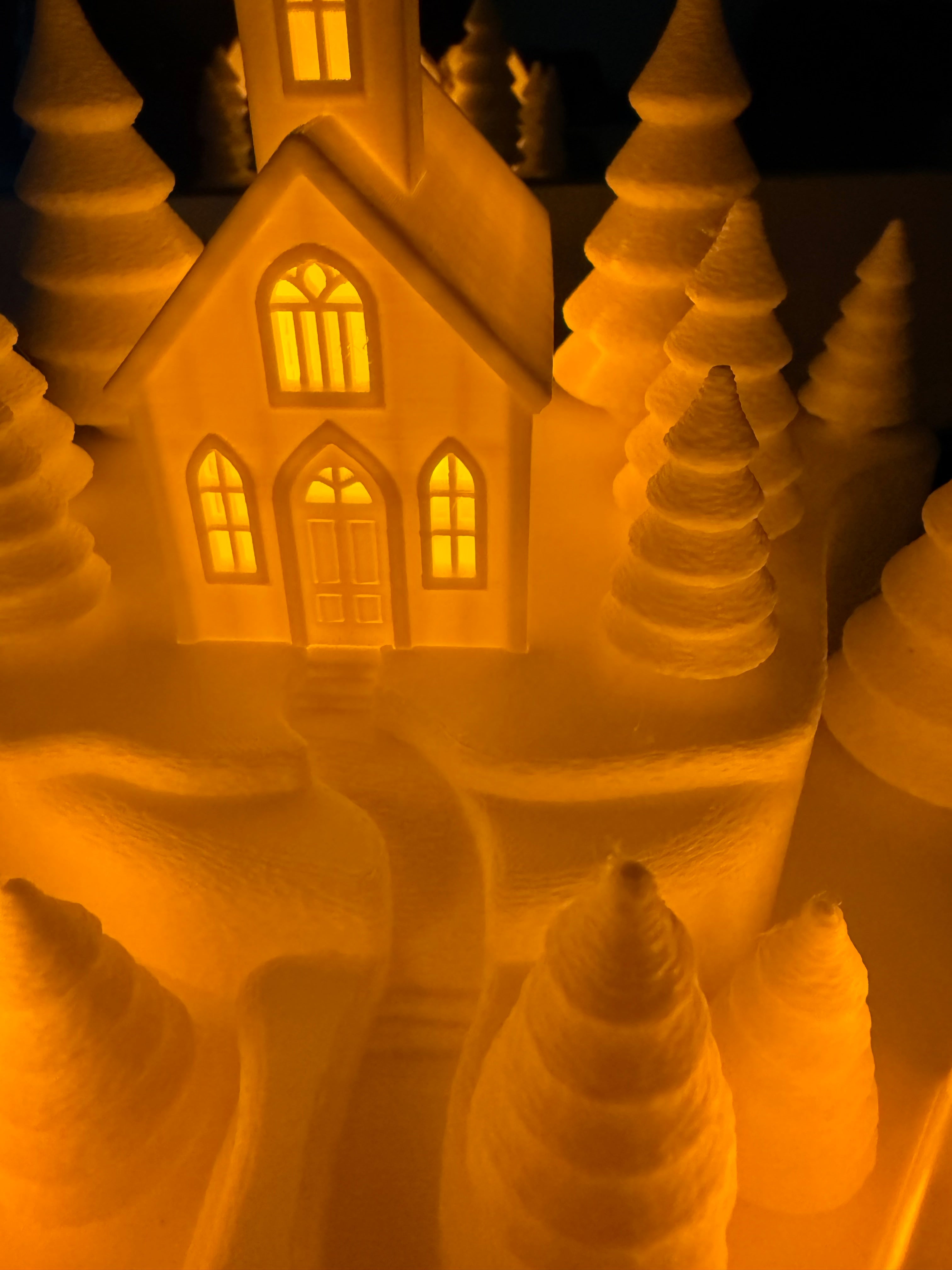 Tealight houses 3D printed décor