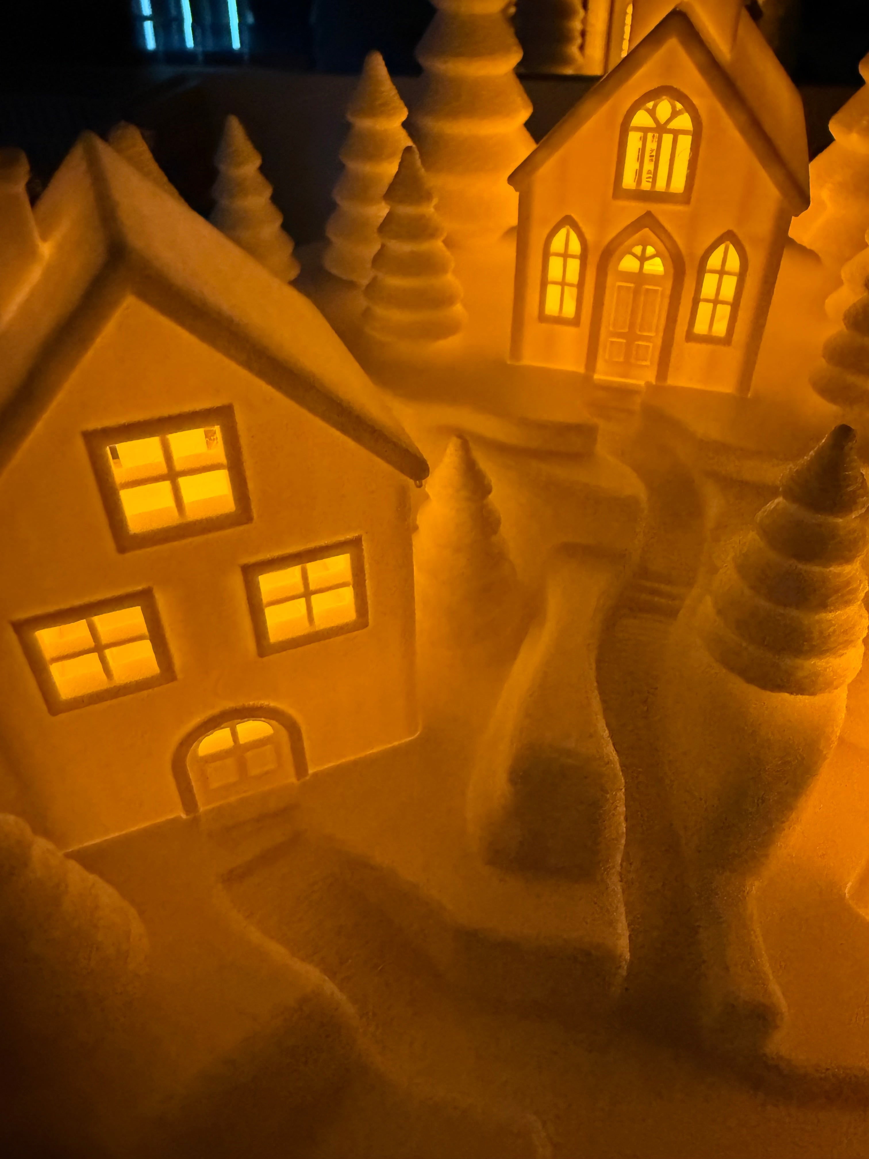 Tealight houses 3D printed décor