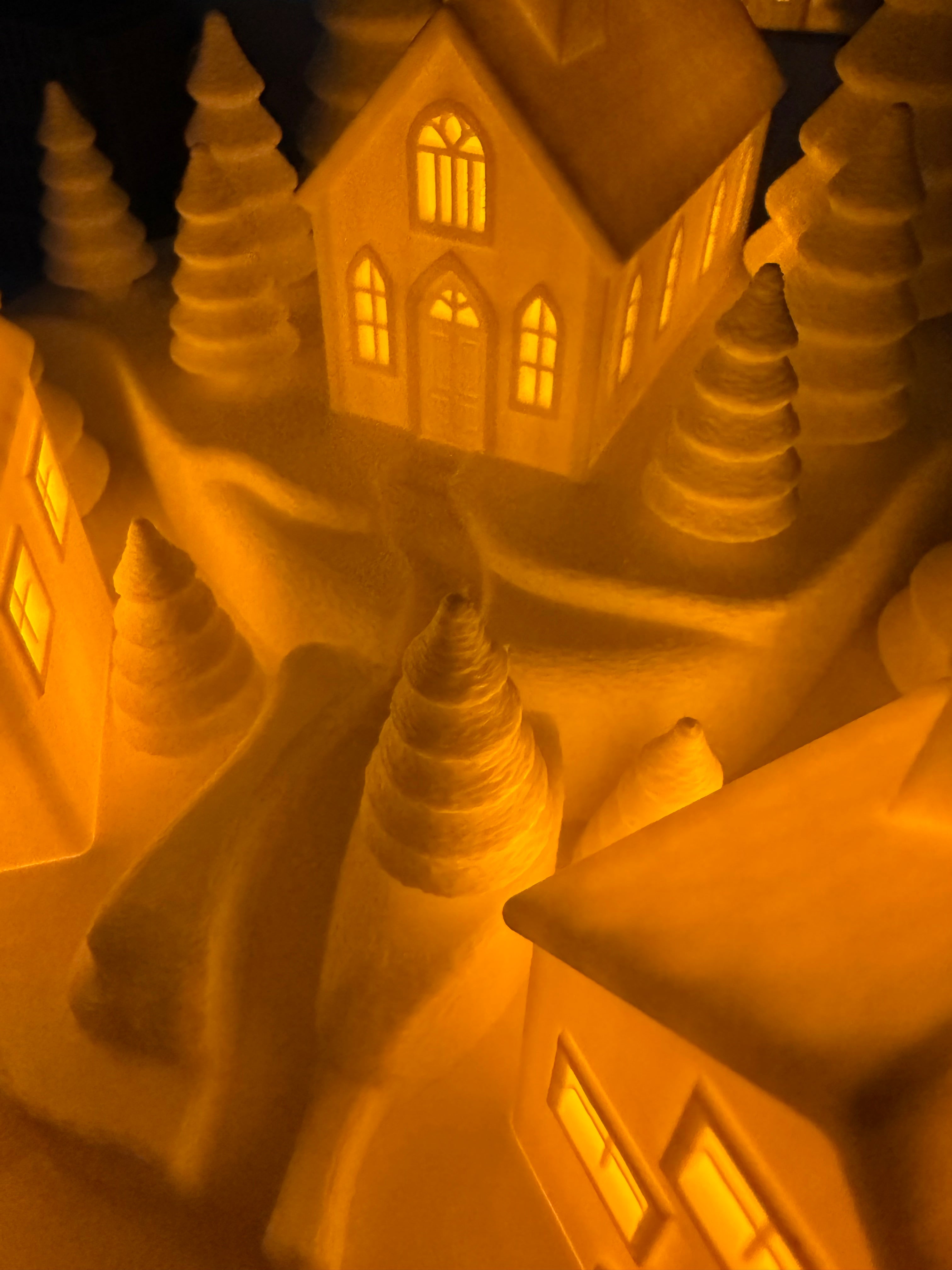 Tealight houses 3D printed décor
